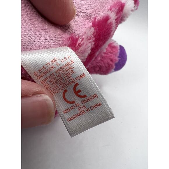 TY Beanie Baby Babies Stuffed Animal Plush Unicorn Uni 2015 - Picture 10 of 11